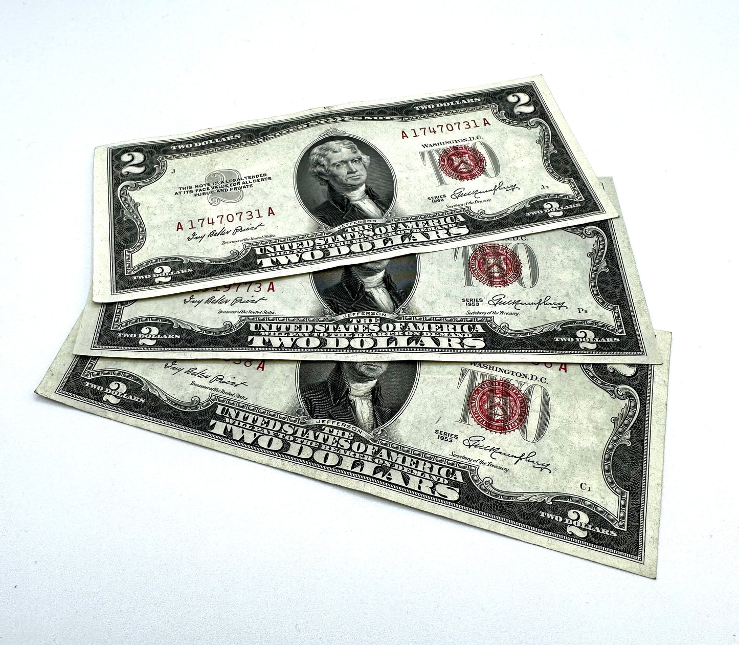$2 Jefferson Red Seal