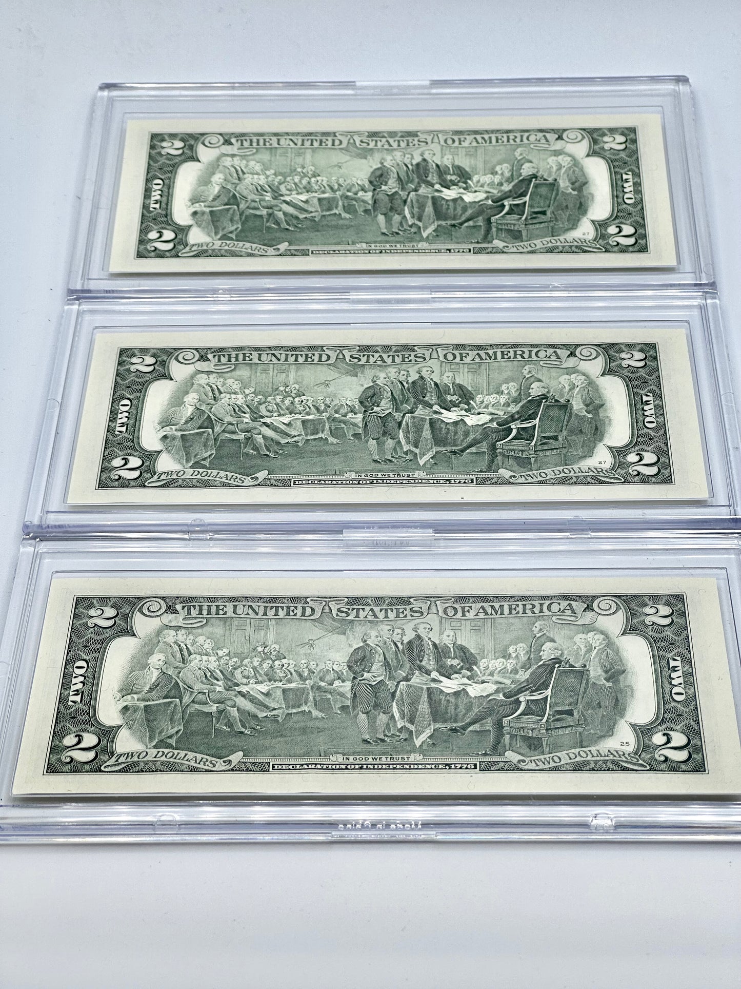 Painted Jefferson $2 Bill