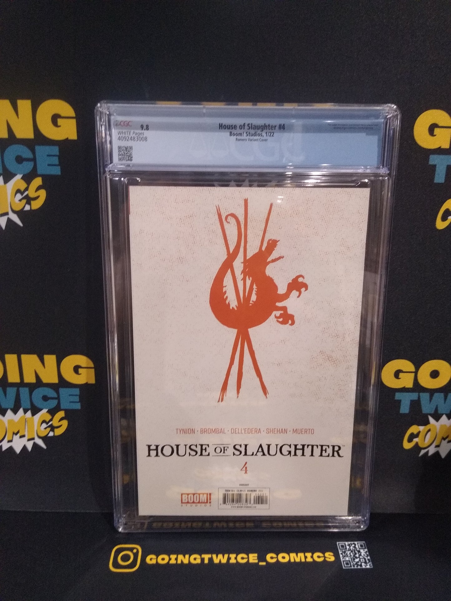 House of Slaughter Romero Variant Boom Comic Graded CGC 9.8