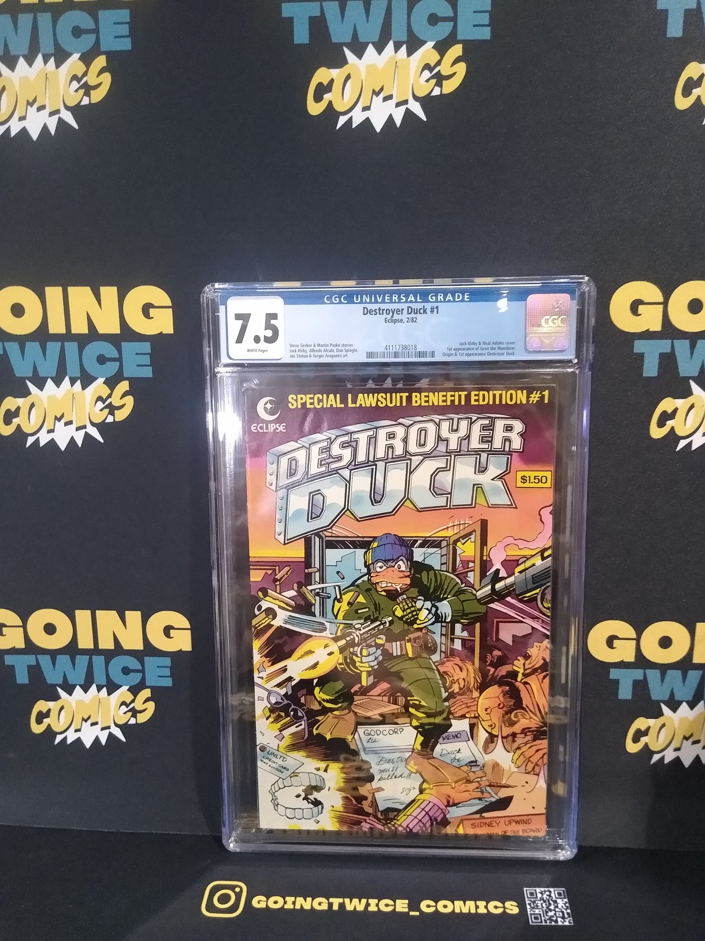 Destroyer Duck Eclipse Comic #1 Graded CGC 7.5
