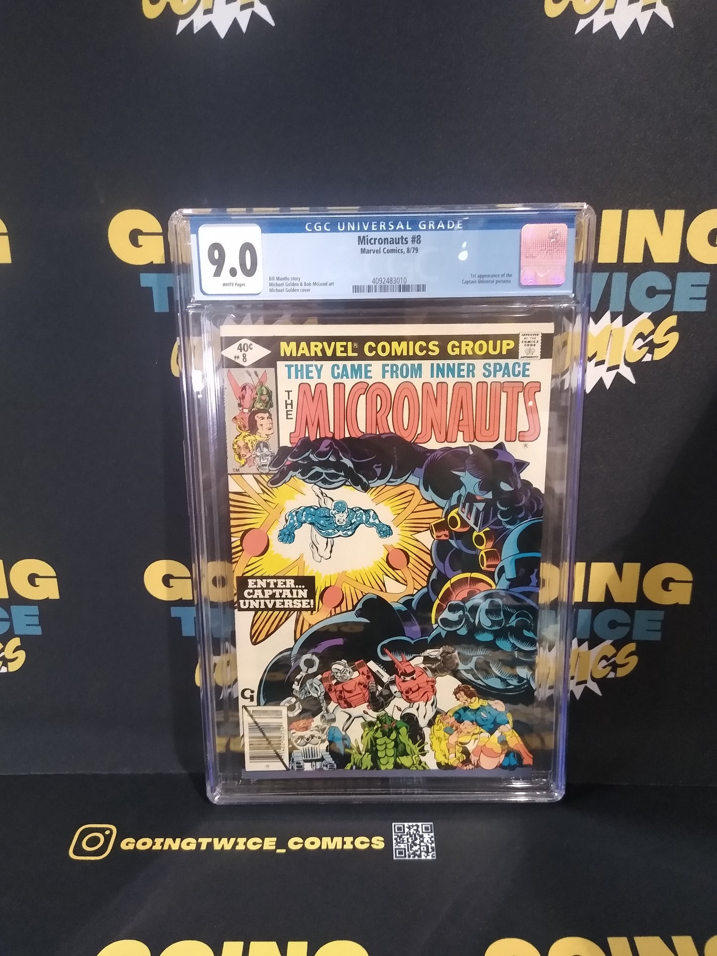 Micronauts Marvel Comic #8 Graded CGC 9.0
