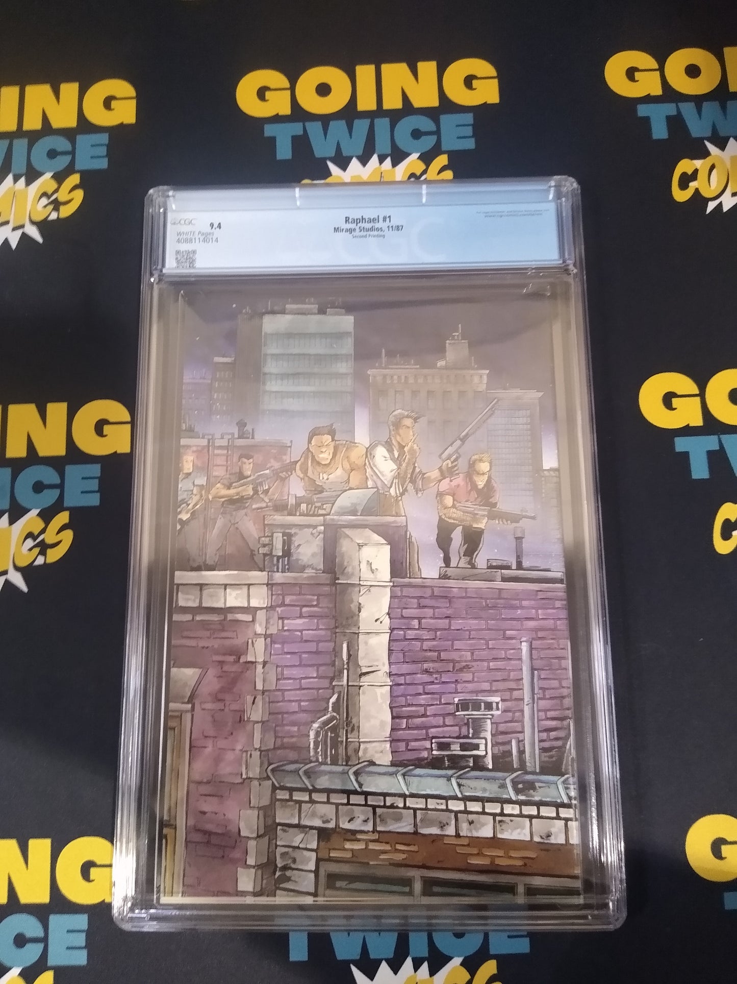 Raphael Second Printing Mirage Comic #1 CGC Graded 9.4