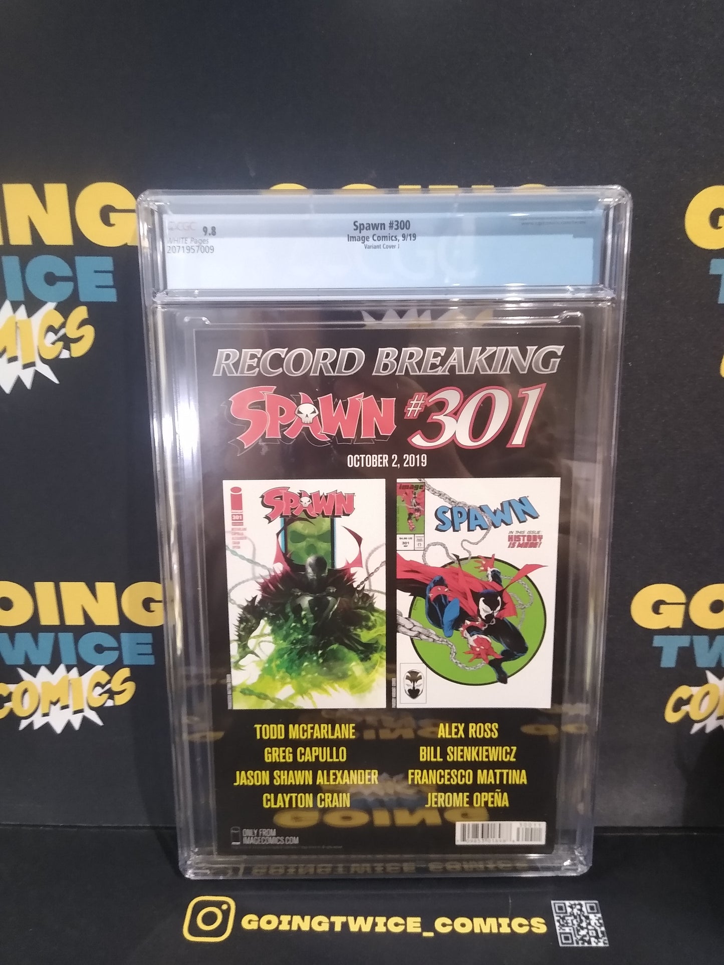 Spawn Variant Cover J Image Comic #300 CGC Graded 9.8