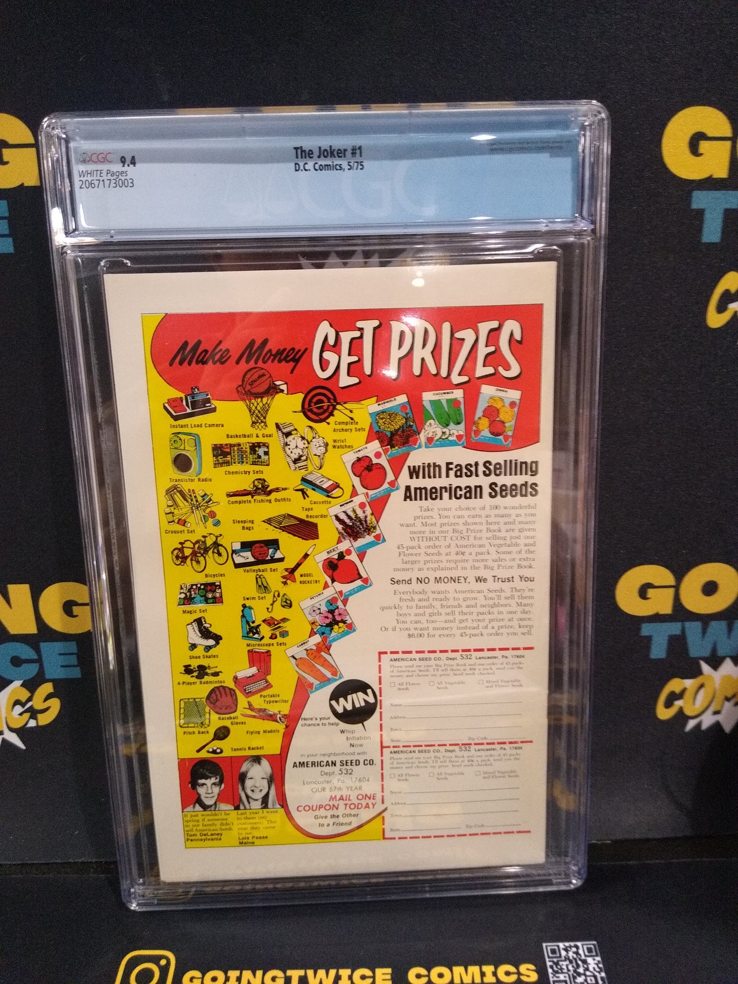 The Joker DC Comic #1 Graded CGC 9.4