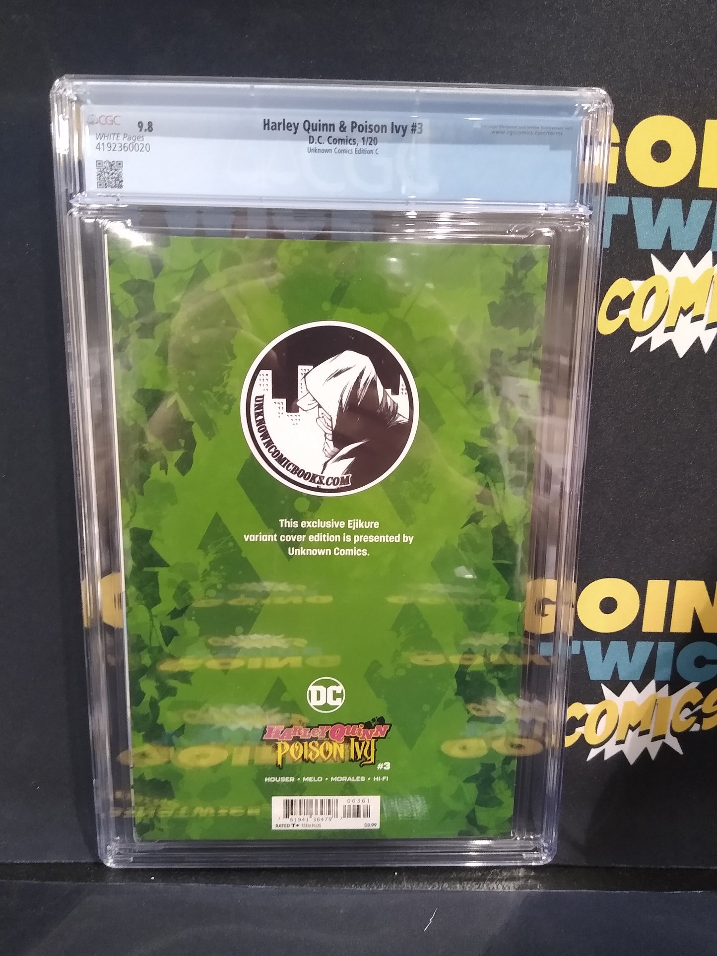 Harley Quinn & Poison Ivy Unknown Variant C DC Comic #3 Graded CGC 9.8