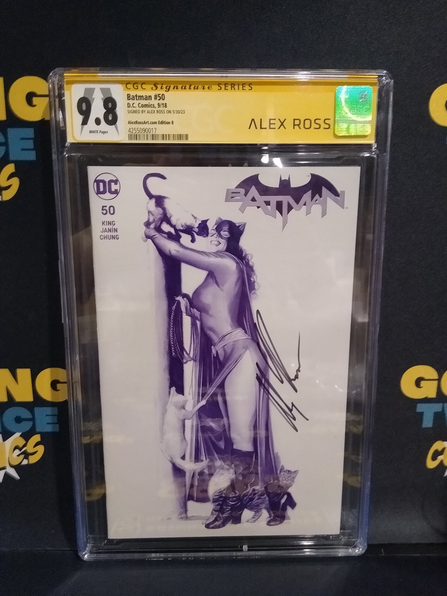 Batman AlexRossArt.com Variant B Signed by Alex Ross DC Comic #50 Graded CGC 9.8