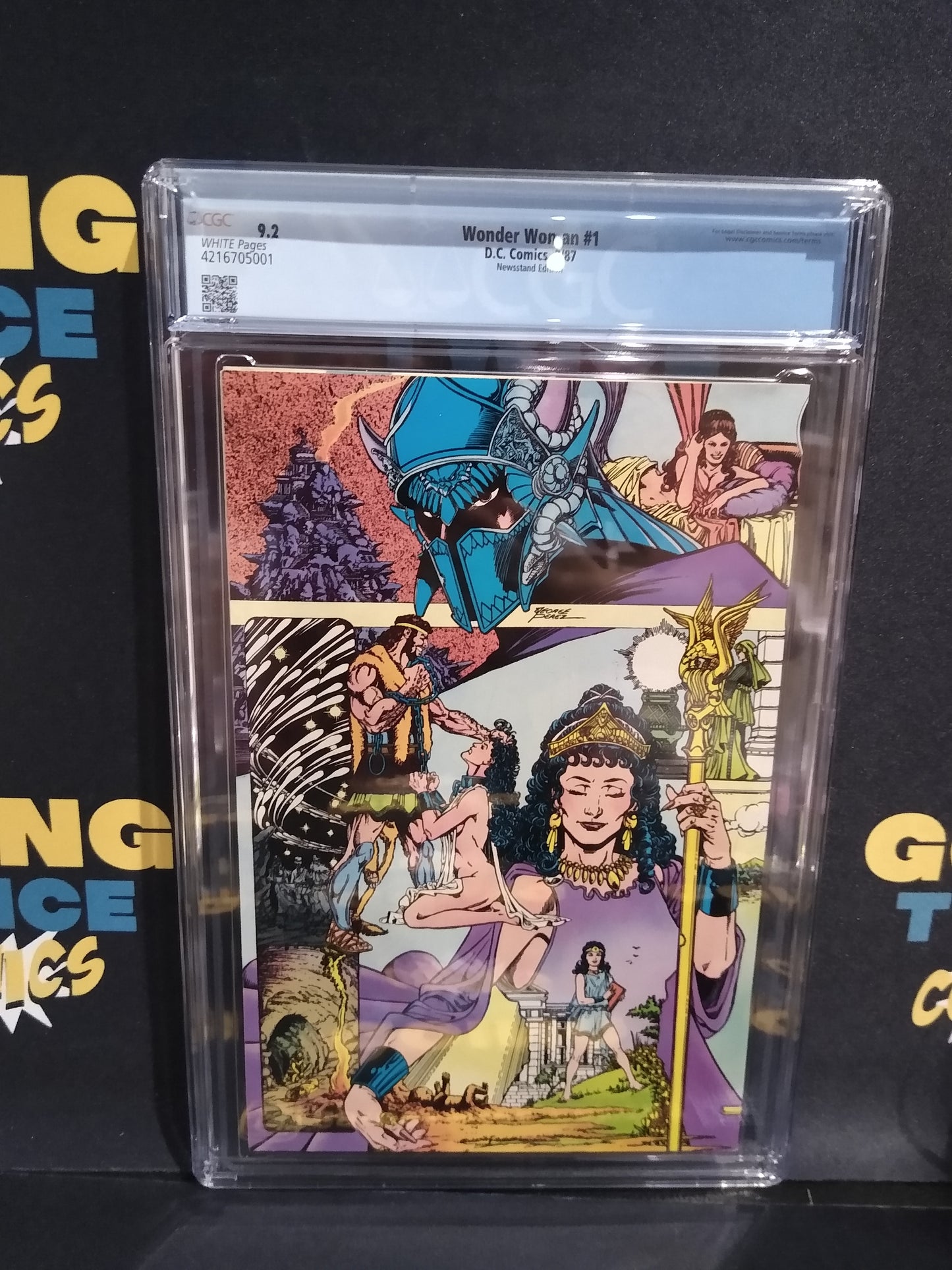 Wonder Woman Newsstand DC Comic #1 Graded CGC 9.2