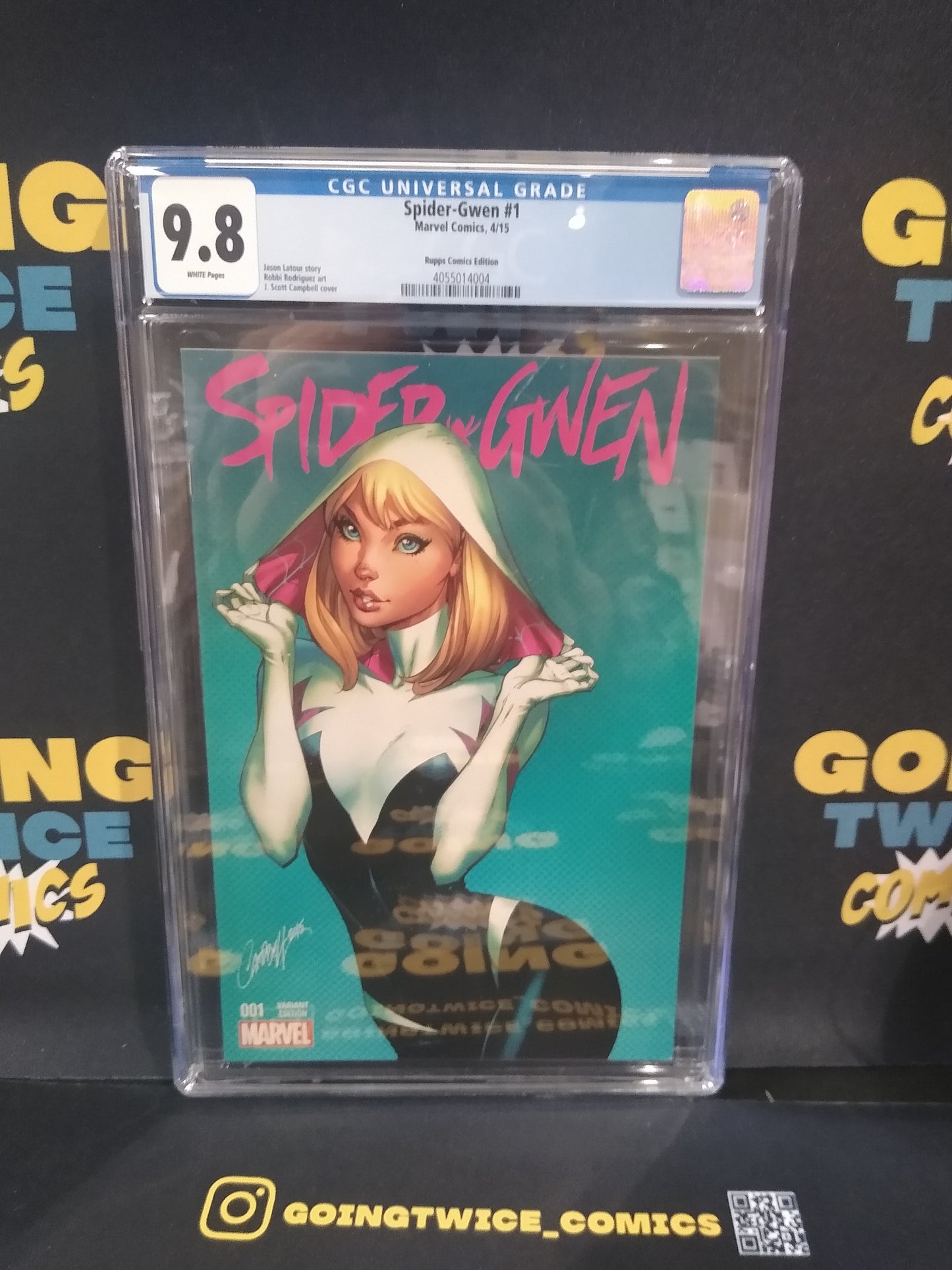 Spider-Gwen Rupps Variant Marvel Comic #1 Graded CGC 9.8
