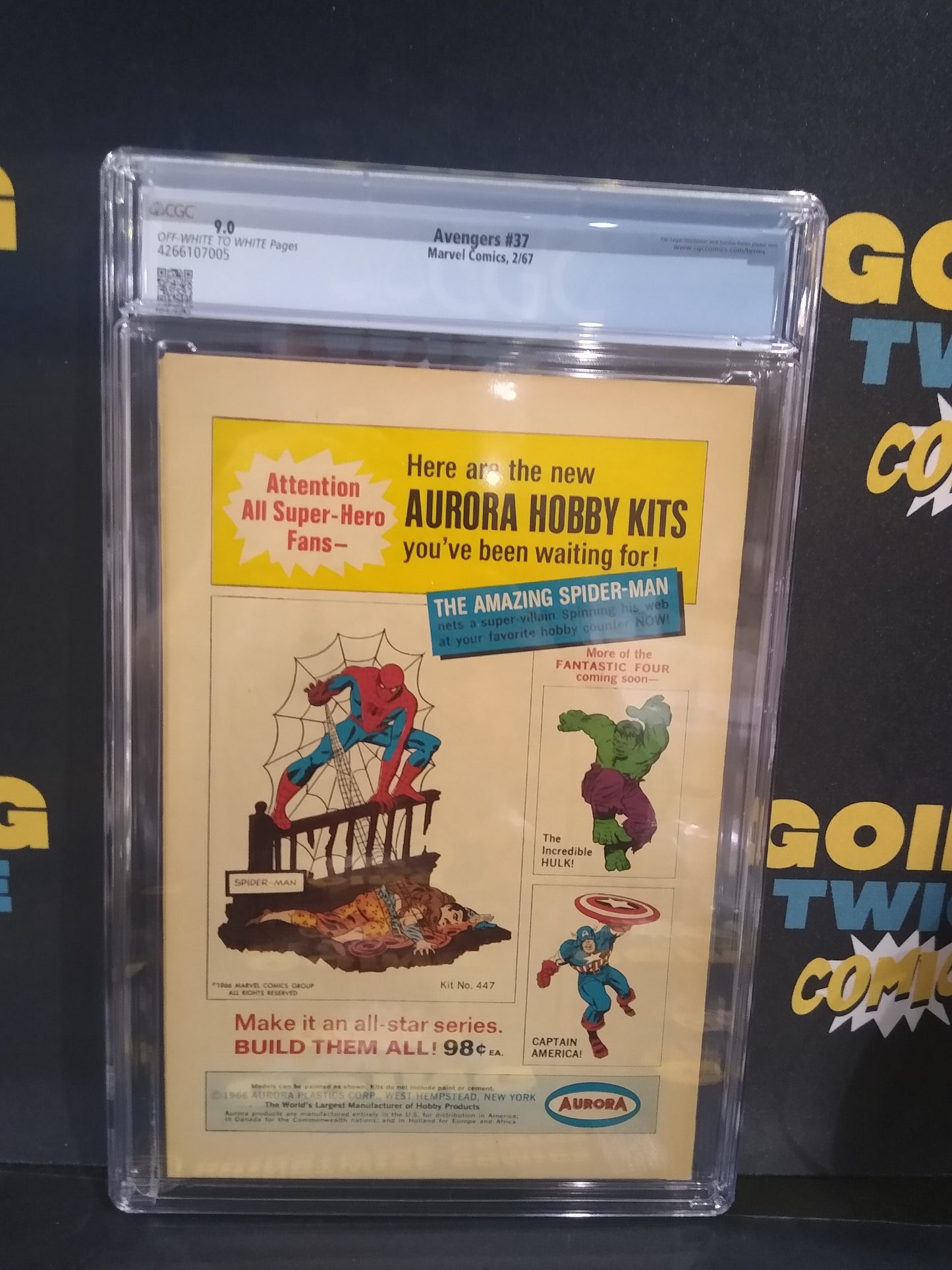 Avengers Marvel Comic #37 Graded CGC 9.0