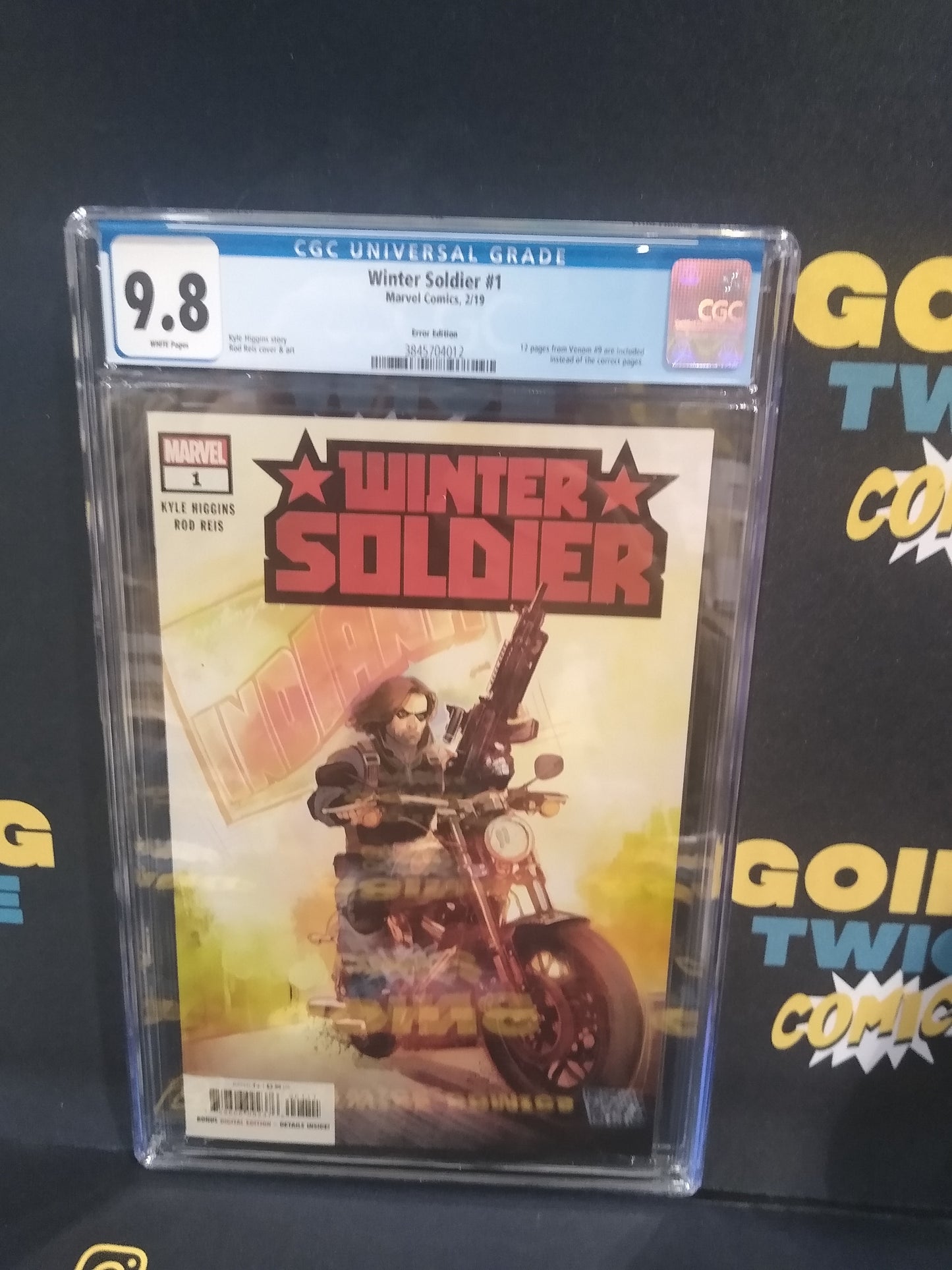 Winter Soldier Error Edition Marvel Comic #1 Graded CGC 9.8