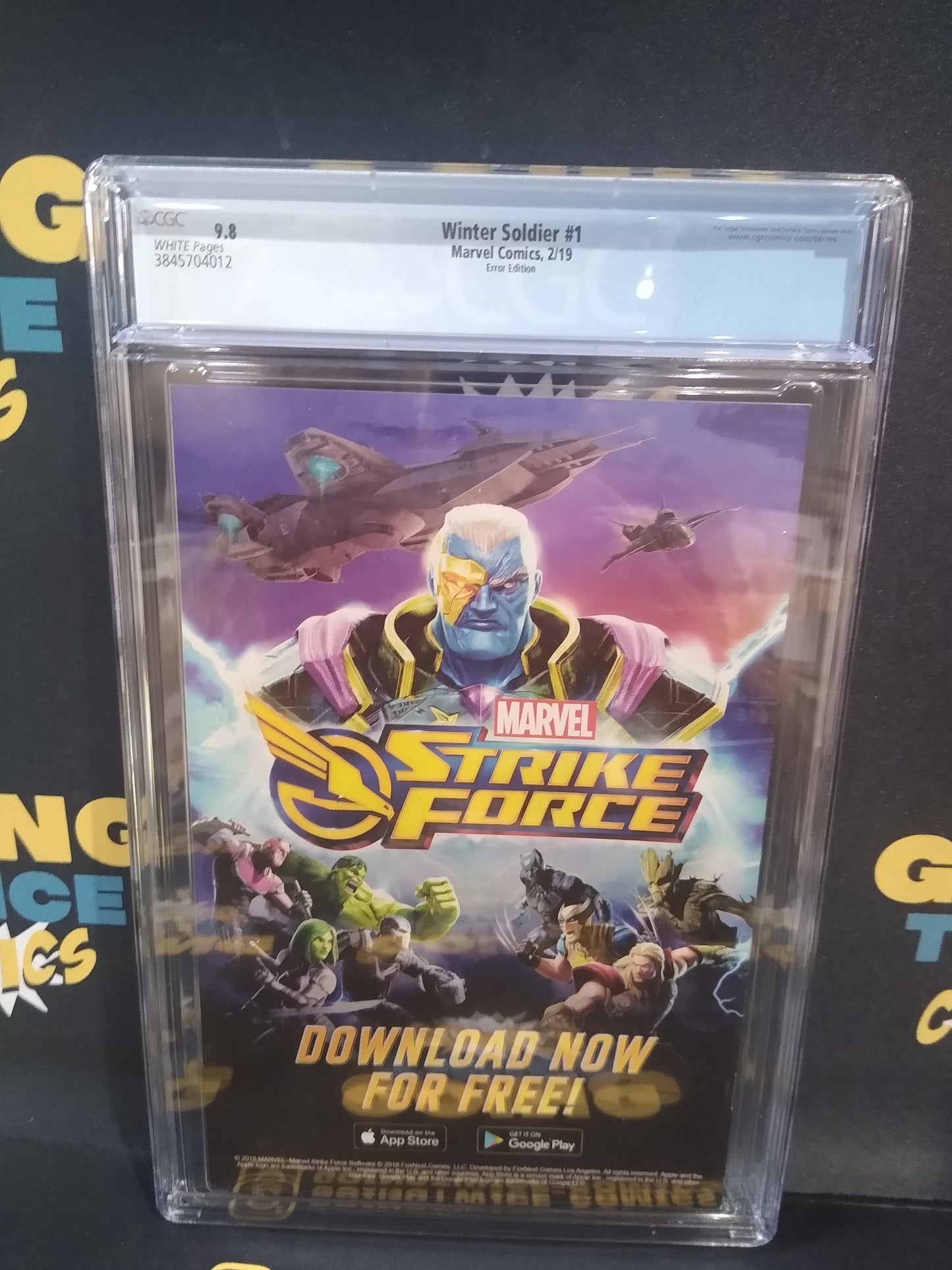 Winter Soldier Error Edition Marvel Comic #1 Graded CGC 9.8