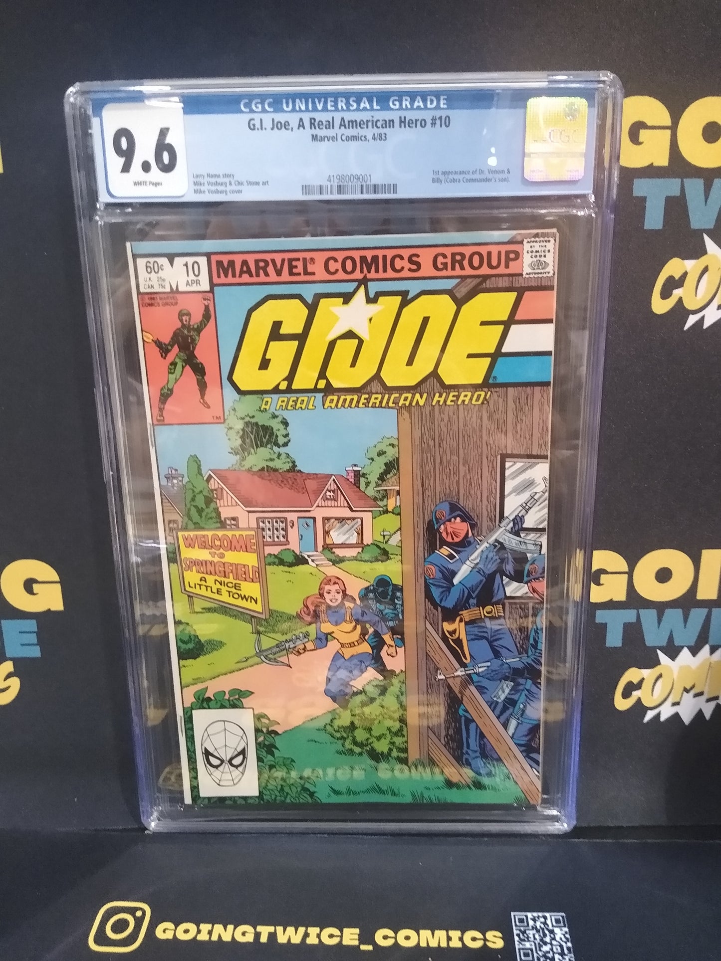 G.I. Joe, A Real American Hero Marvel Comic #10 Graded CGC 9.6