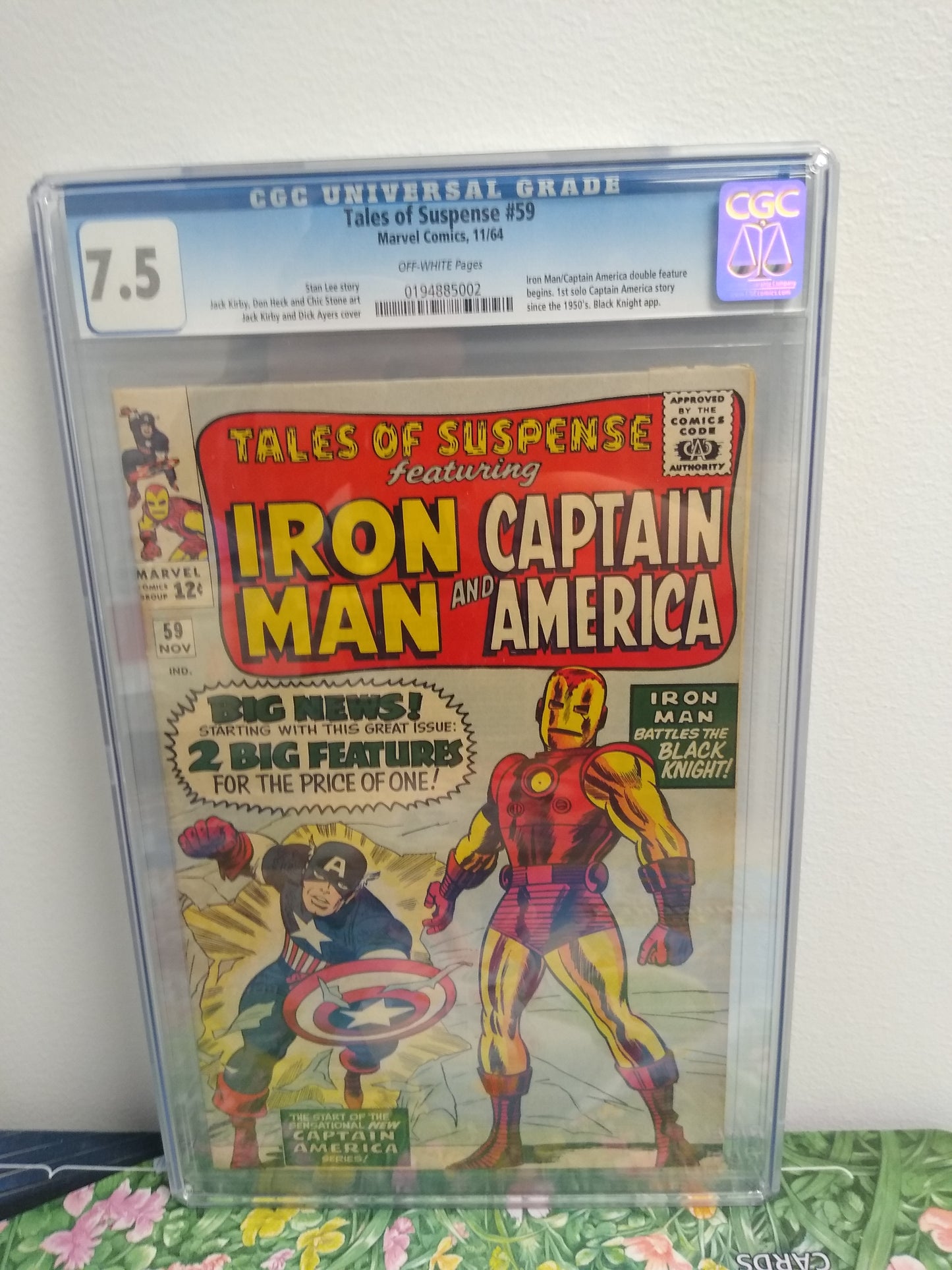 Tales of Suspense Marvel Comic KEY #95 Graded CGC 7.5