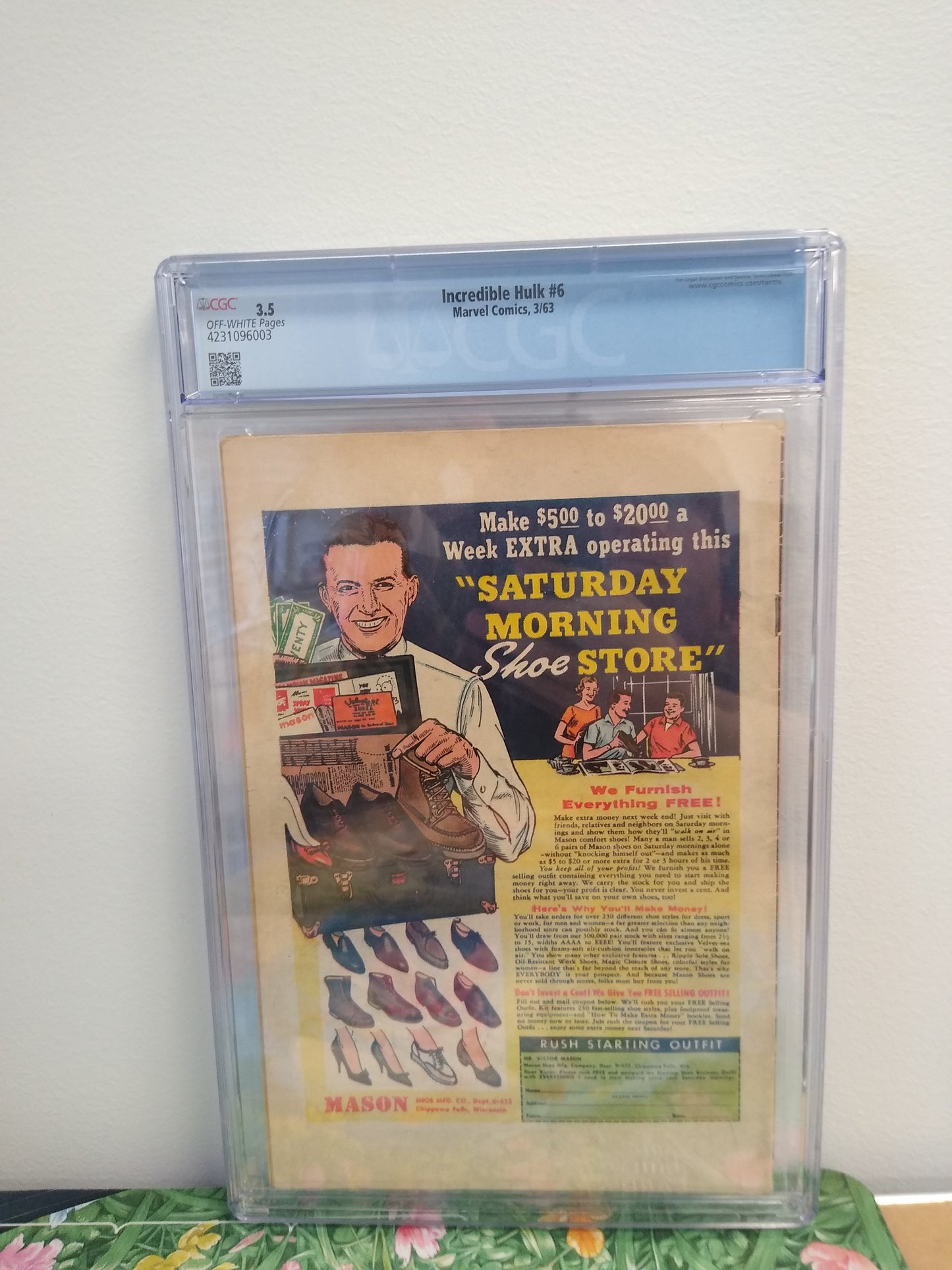 Incredible Hulk Marvel Comic #6 Graded CGC 3.5
