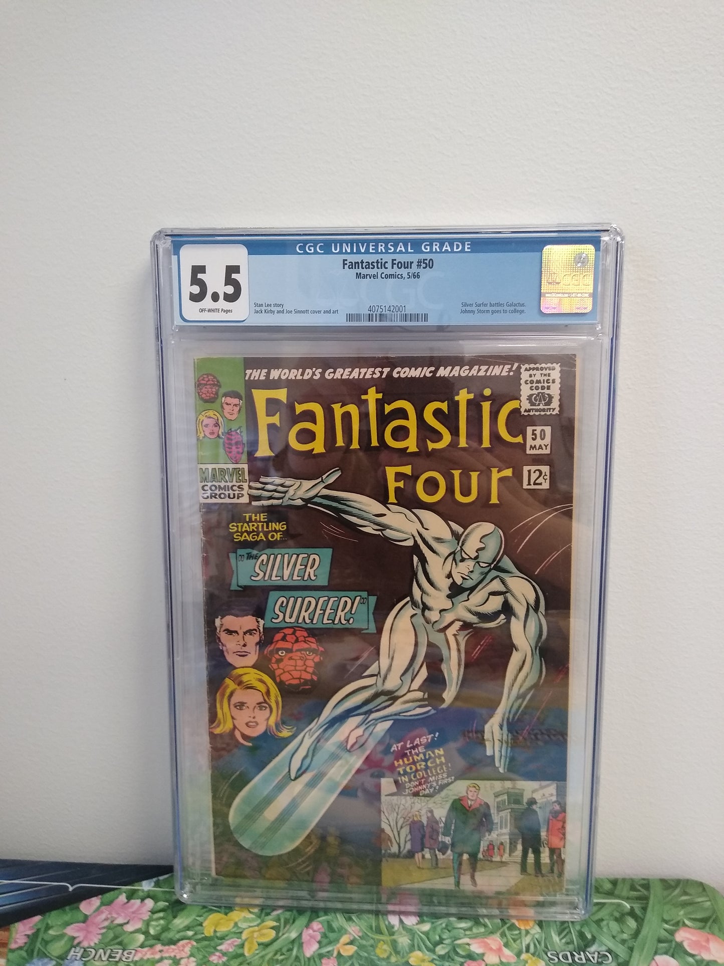Fantastic Four Marvel Comic #50 Graded CGC 5.5