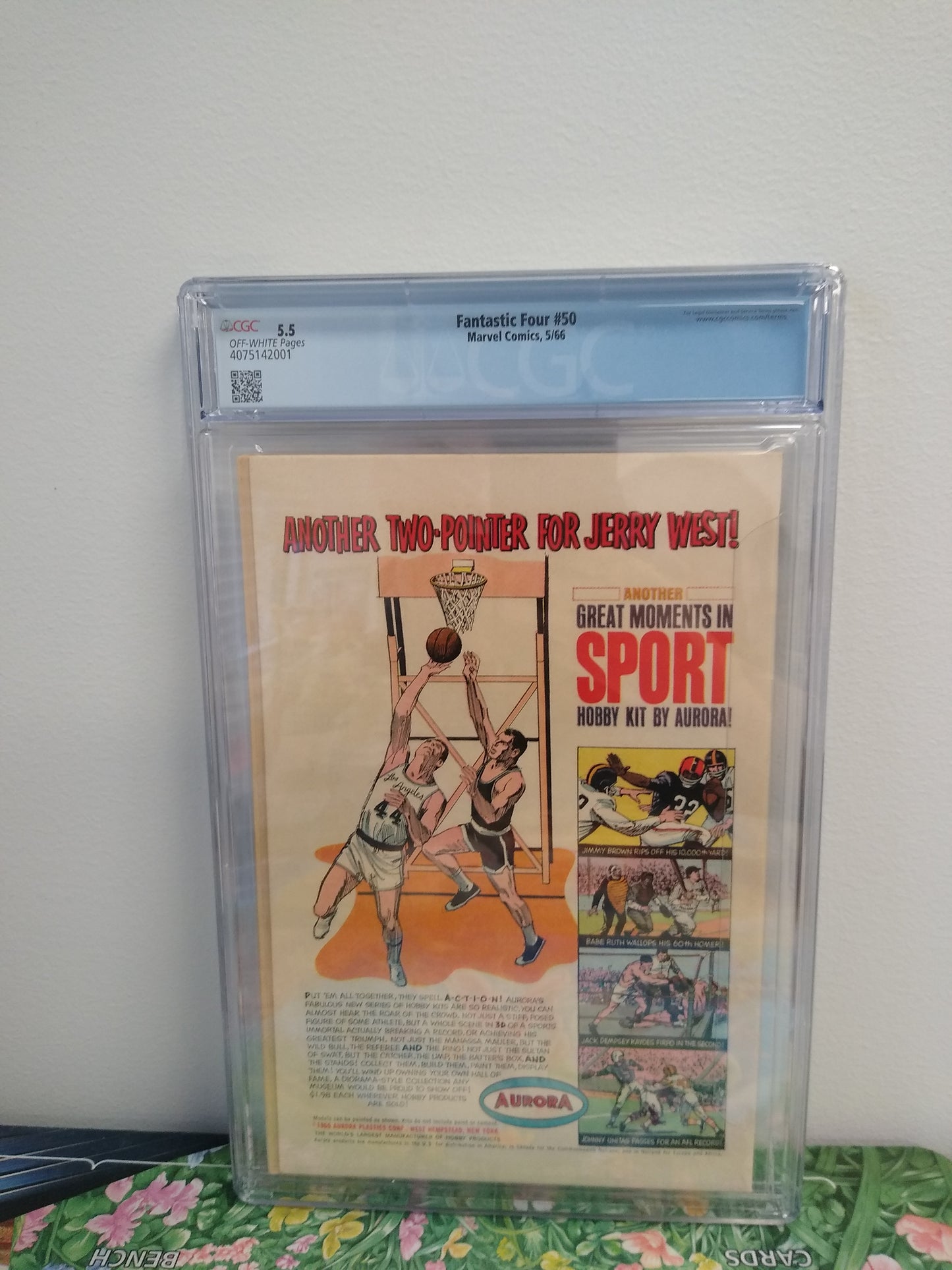 Fantastic Four Marvel Comic #50 Graded CGC 5.5