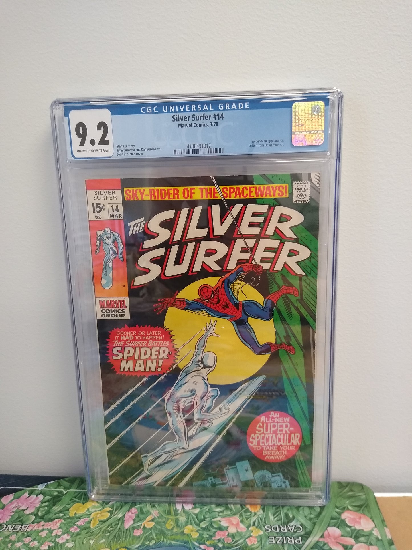 Silver Surfer Marvel Comic #14 Graded CGC 9.2