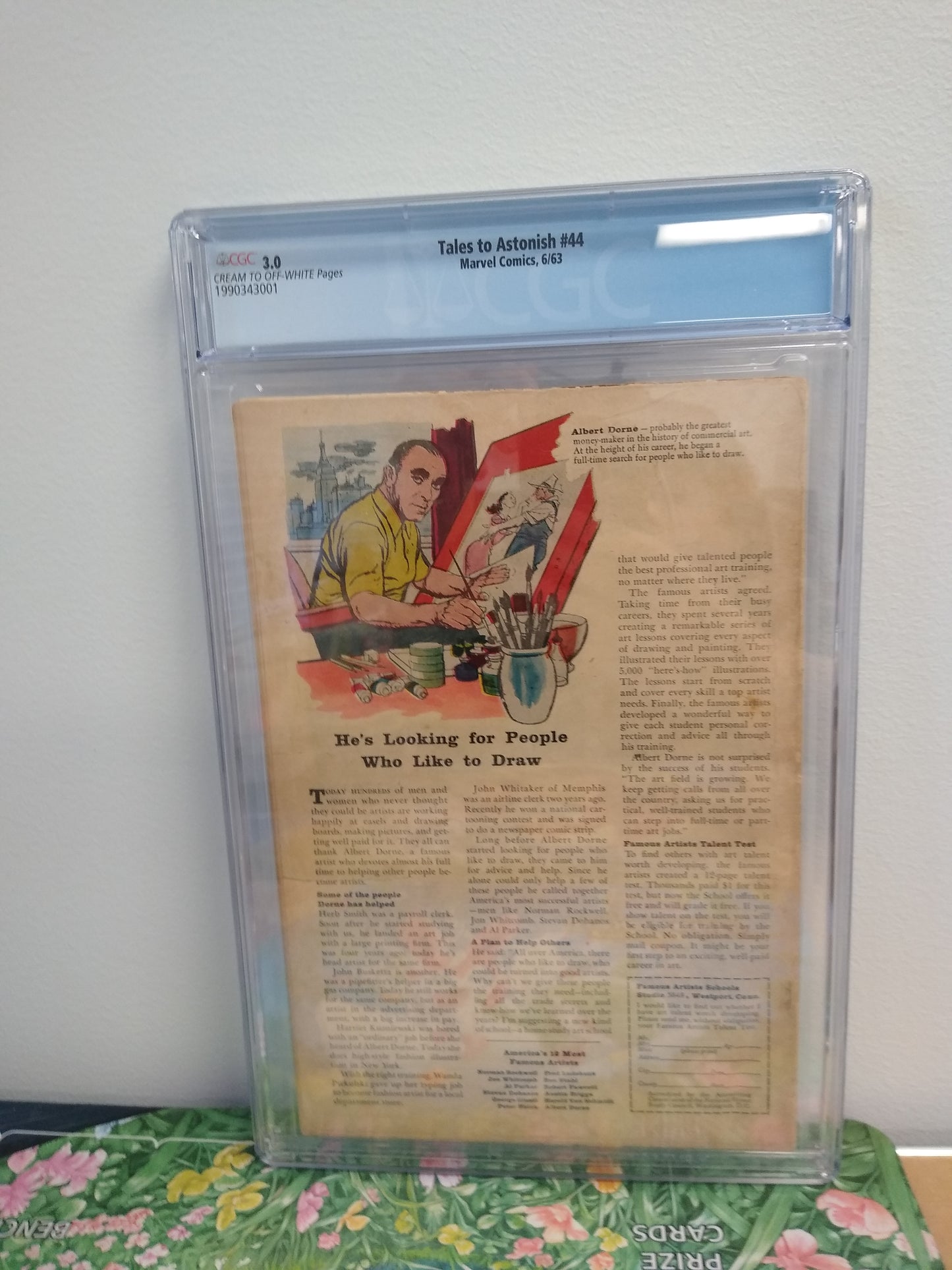 Tales to Astonish Marvel Comic MEGA 1ST APP KEY #44 Graded CGC 3.0