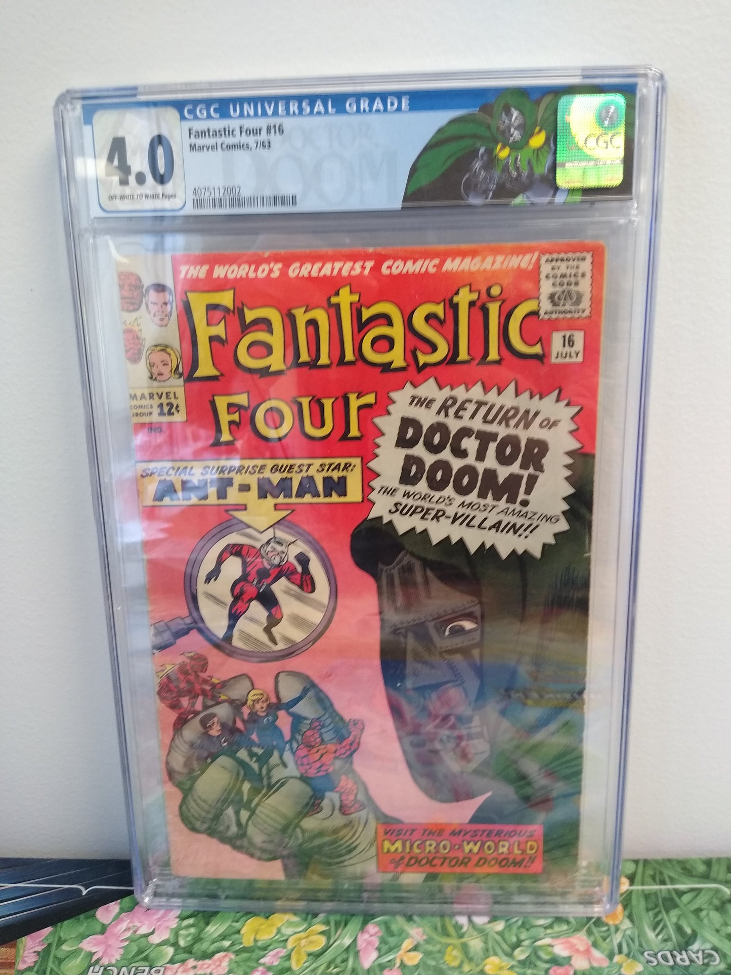 Fantastic Four Marvel Comic Custom Label #16 Graded CGC