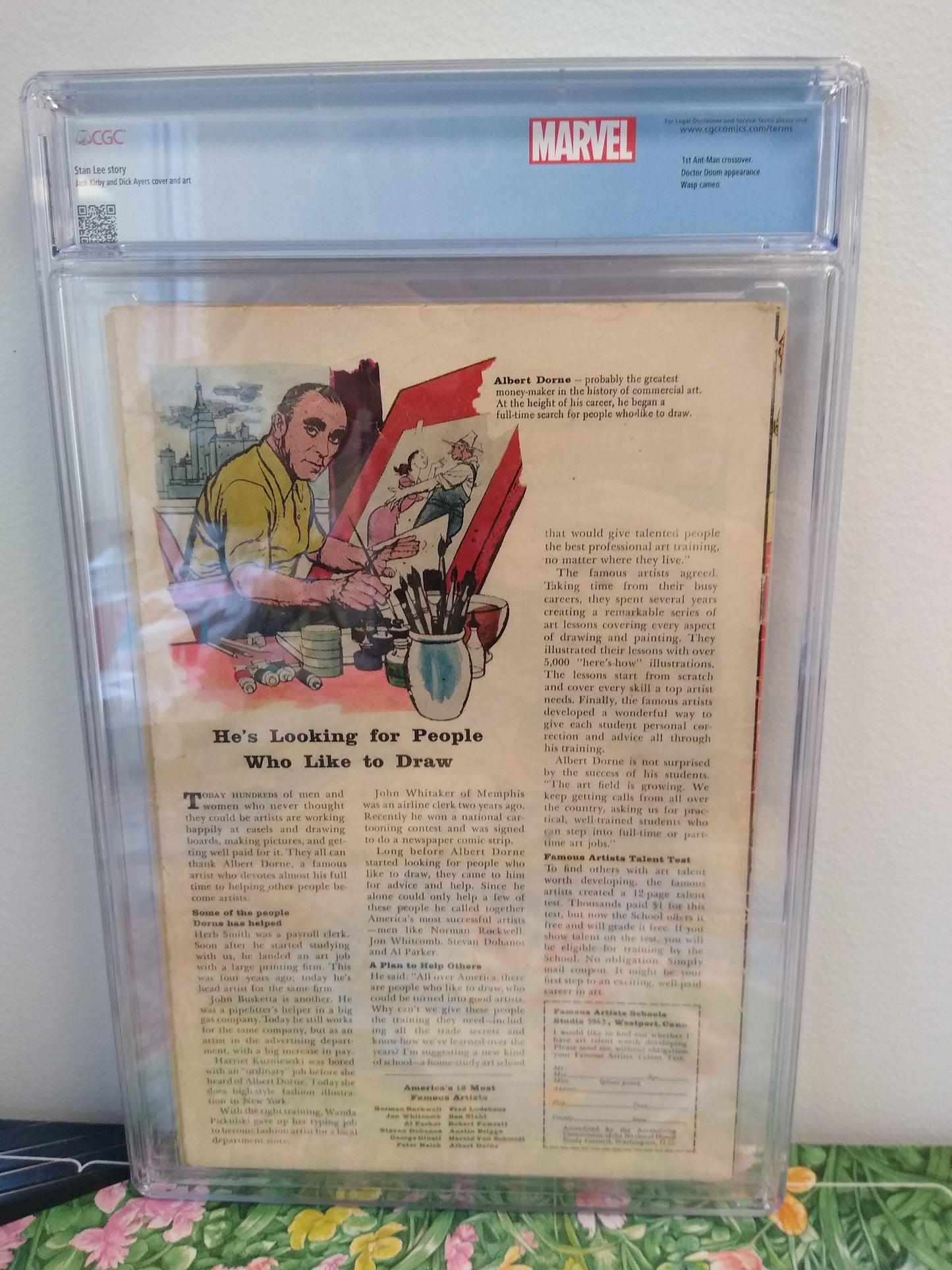 Fantastic Four Marvel Comic Custom Label #16 Graded CGC