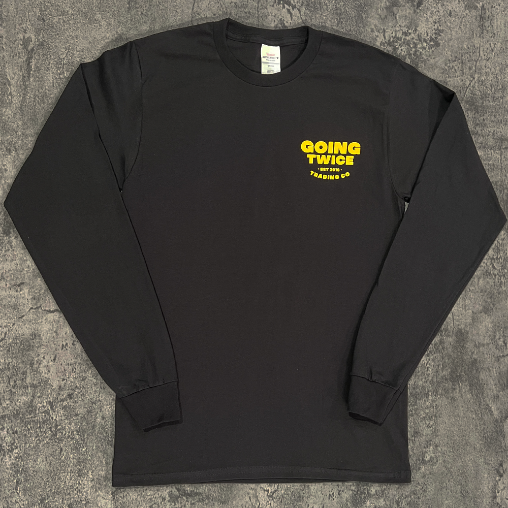 Going Twice Long Sleeve T-shirt - black