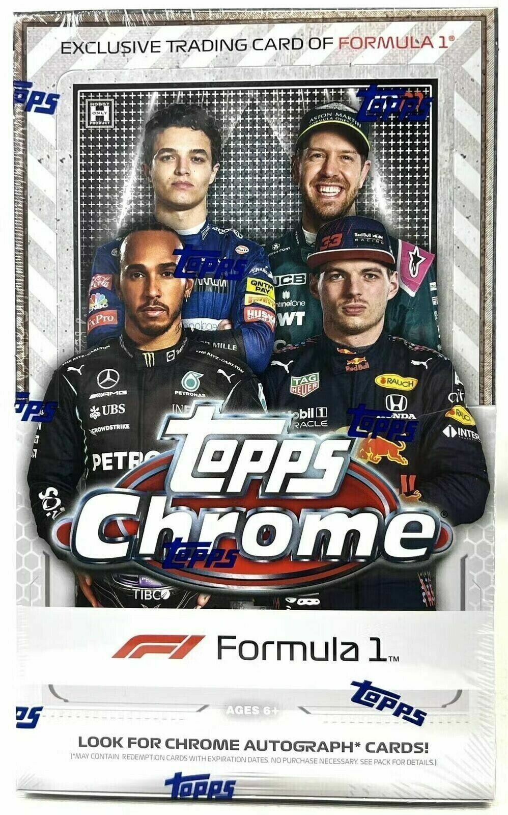 2021 Topps Chrome F1 Formula 1 Racing Hobby Lite Box