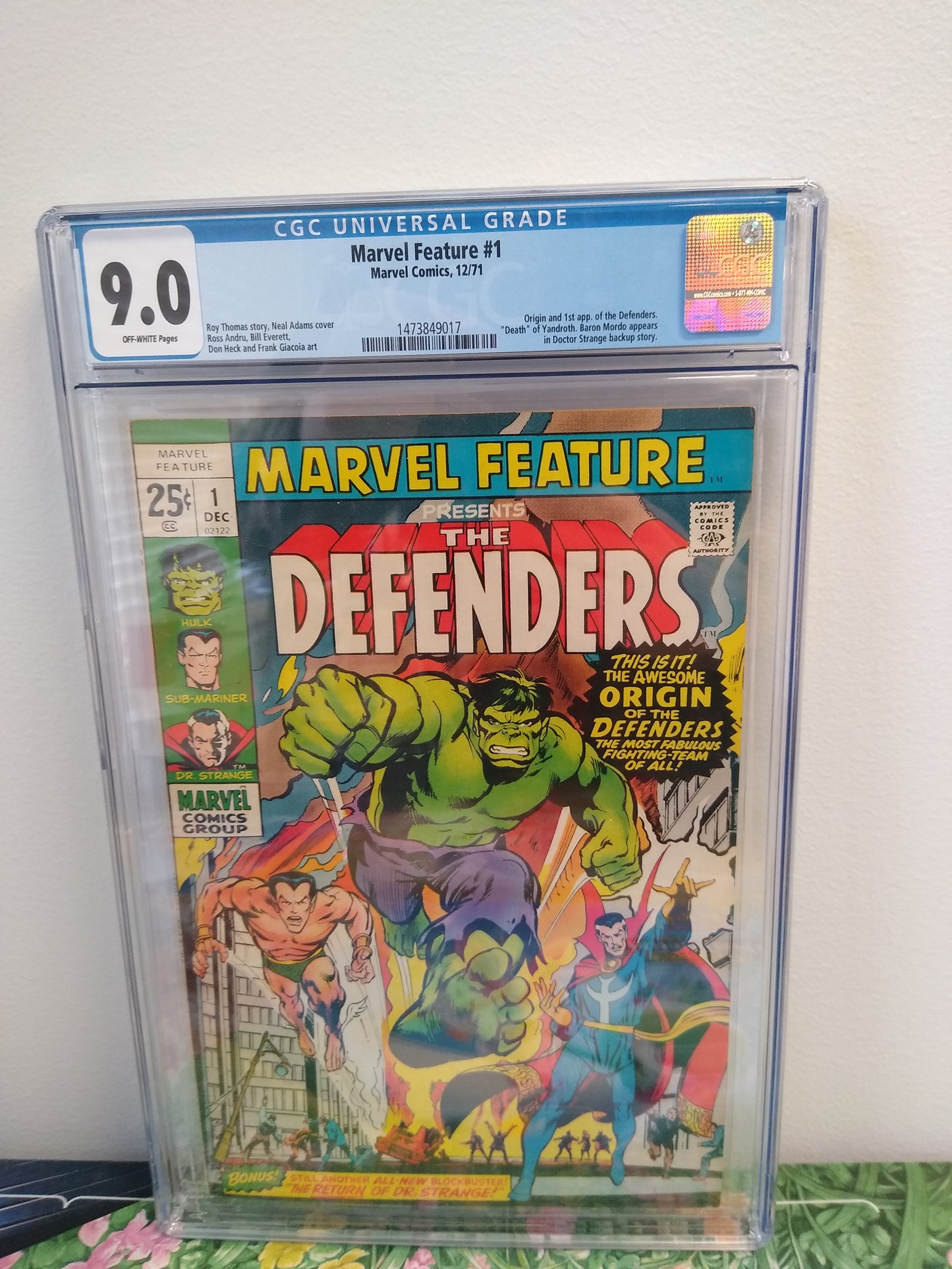 Marvel Feature Marvel Comic #1 Graded CGC 9.0