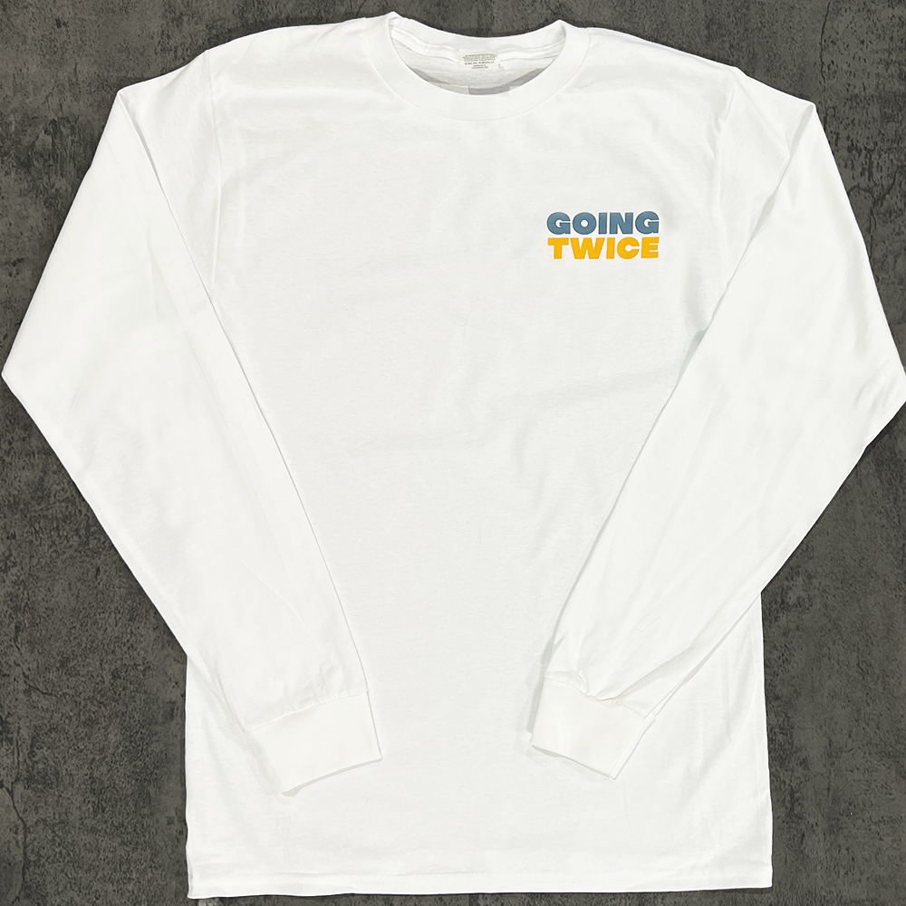 Going Twice Long Sleeve T-shirt - White