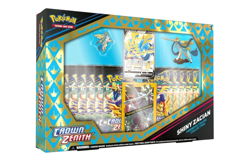 Pokémon Crown Zenith: Premium Figure Collection Shiny Zacian or Shiny Zamazenta (Assorted)