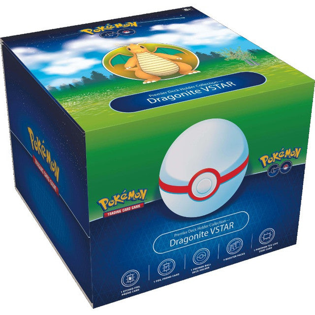 Pokemon Go TCG Premier Deck Holder Collection Dragonite VStar Box