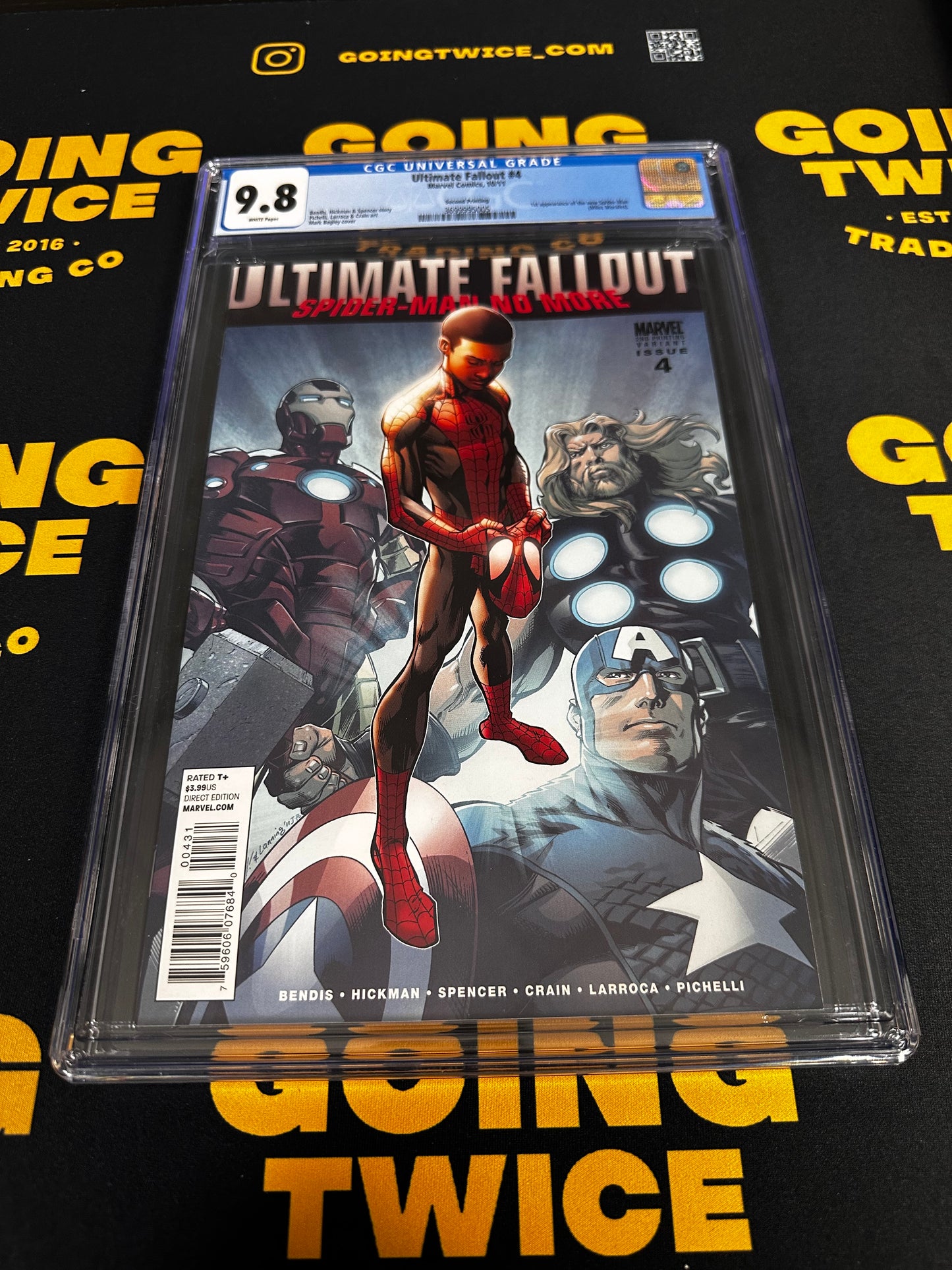 Ultimate Fallout #4 Marvel 2011 CGC 9.8 2nd Prt 1st App Miles Morales Graded