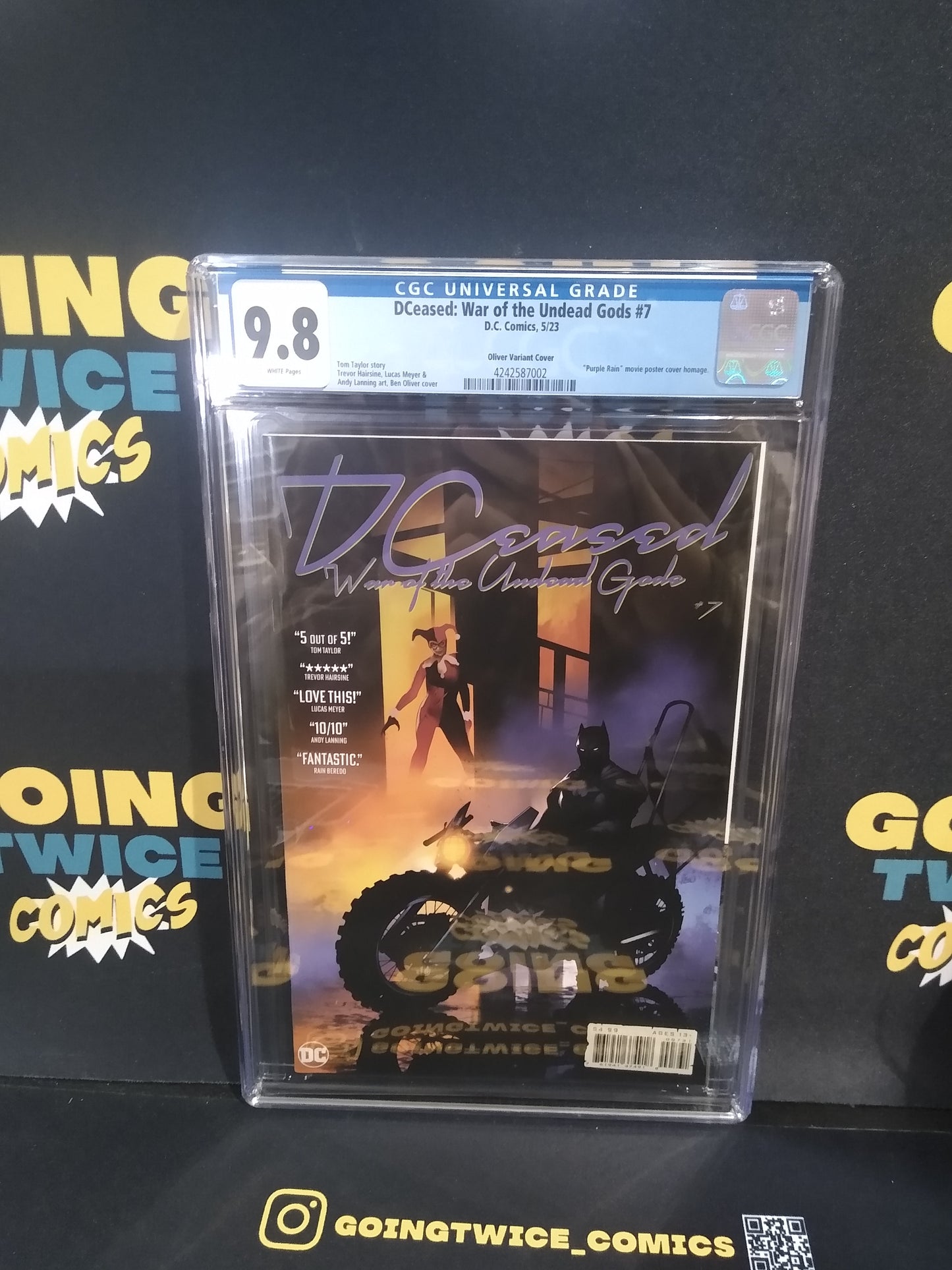 DCeased: War of the Undead Gods Oliver Variant DC Comic #7 Graded CGC 9.8