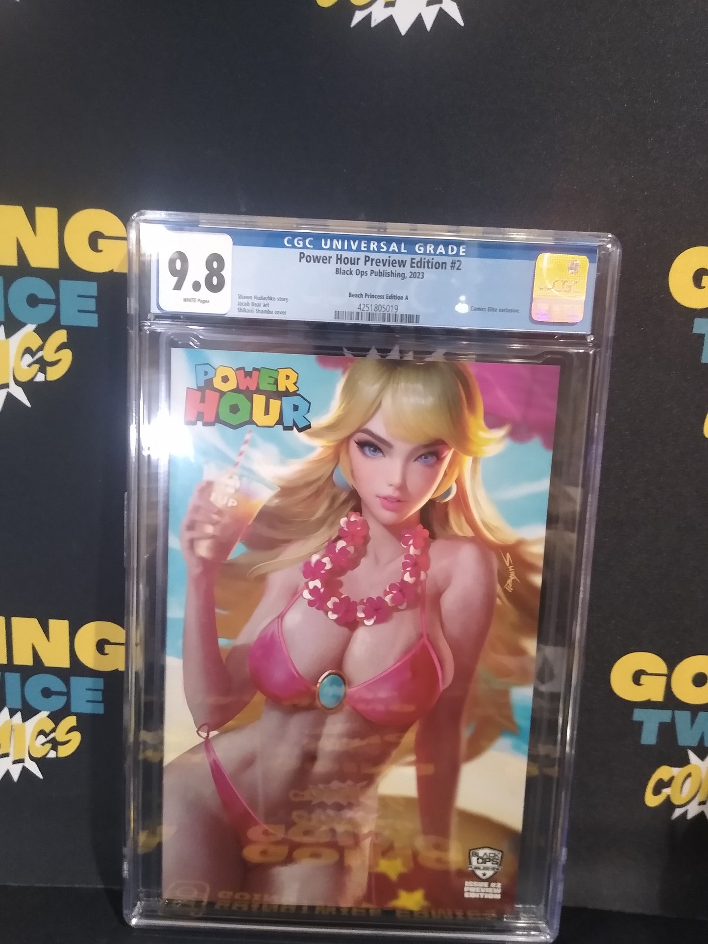 Power Hour Preview Edition Beach Princess Edition A Black Ops Comic #2 Graded CGC 9.8
