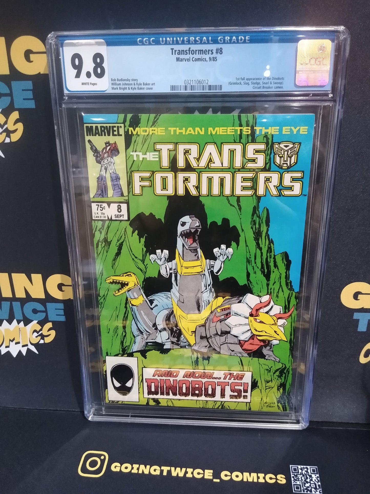 Transformers Marvel Comic #8 CGC Graded 9.8