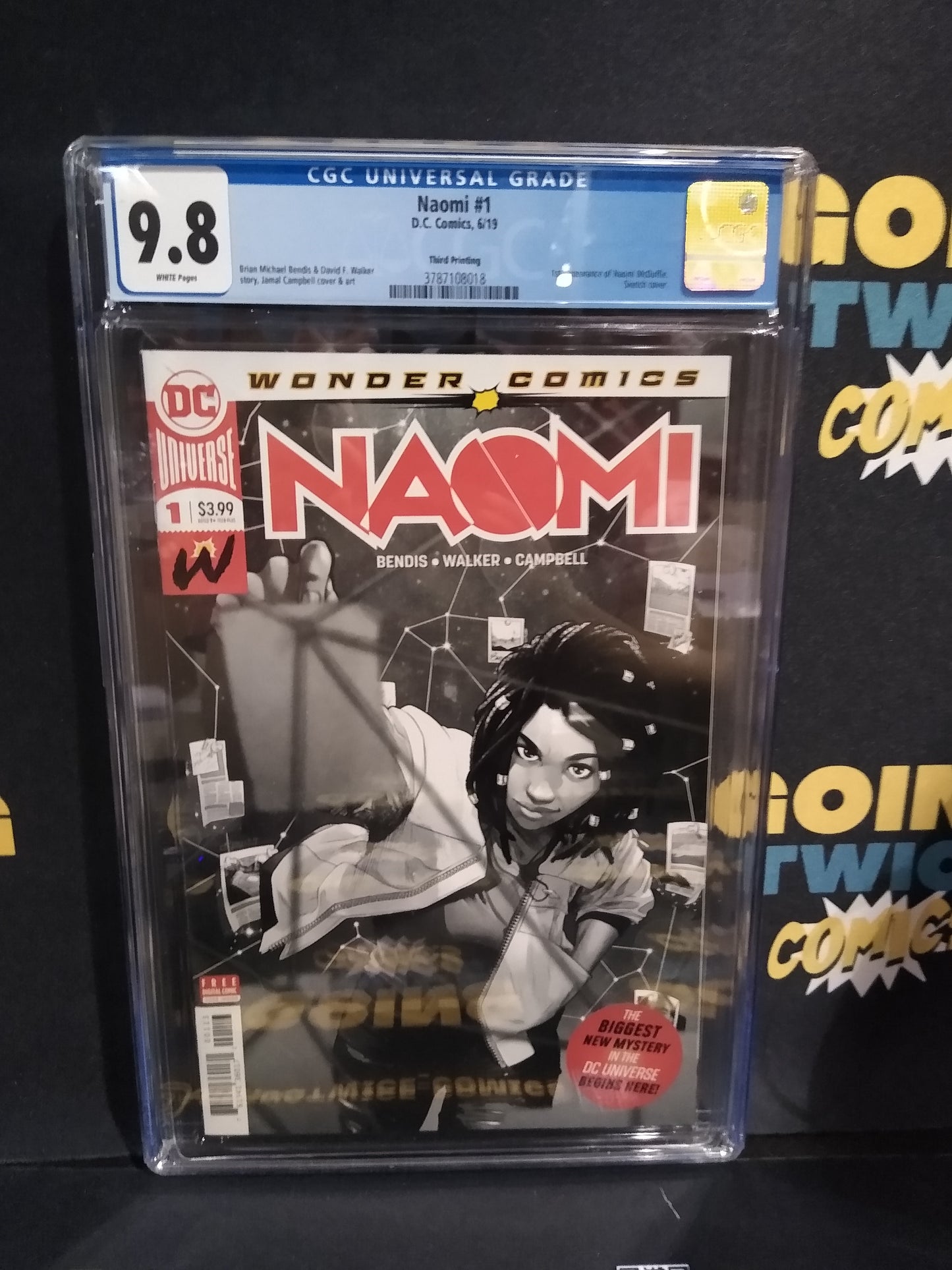 Naomi 3rd Printing DC Comic #1 Graded CGC 9.8