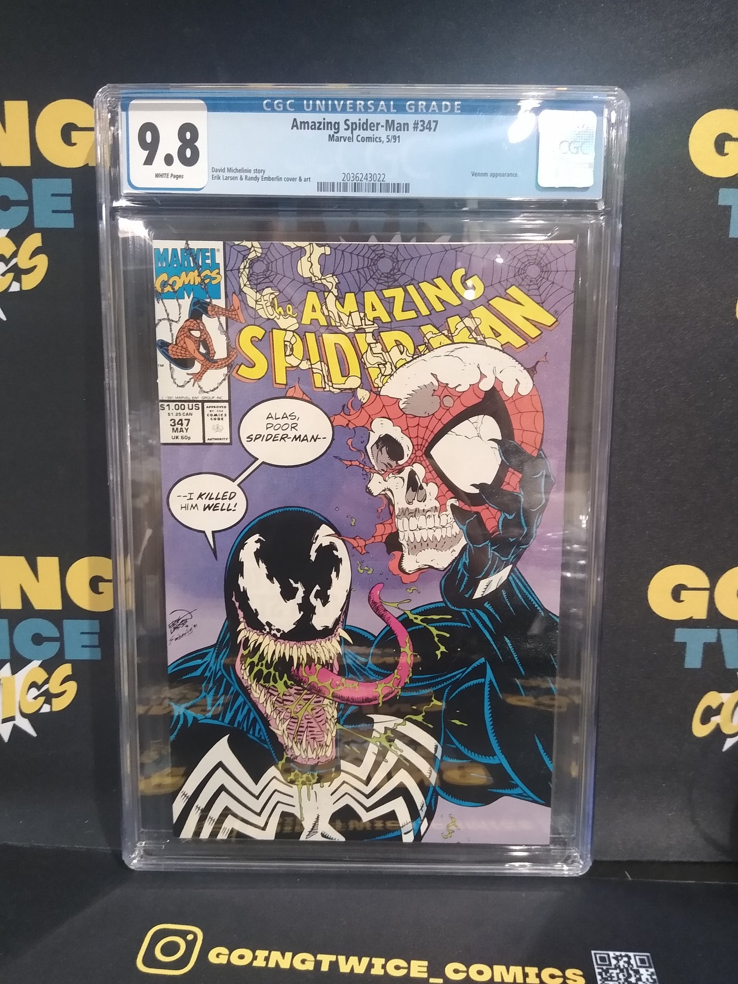 Amazing Spider-Man Marvel Comic #347 Graded CGC 9.8