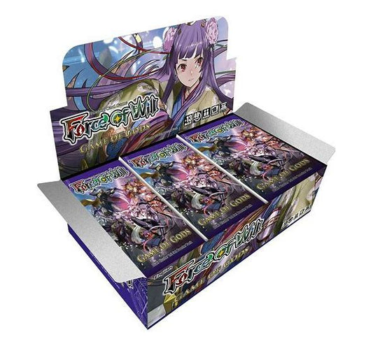 Force Of Will Fow Duel Cluster 01: Game of Gods Booster Box: 36 Packs, 10 Cards per Pack