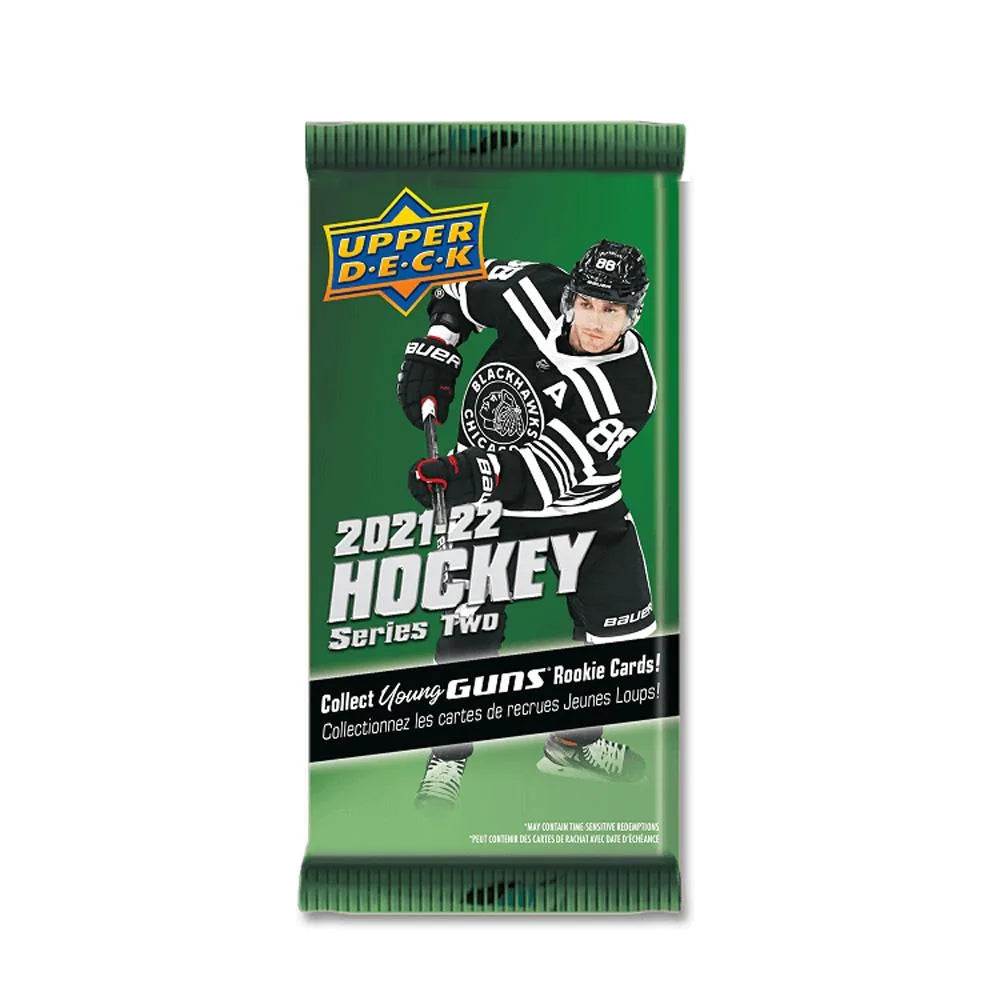 2021-22 Upper Deck Hockey Series Two Cello Pack (single)